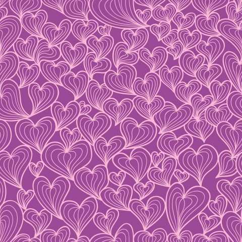 Spritzschutz Küche Violett Doodle Herze