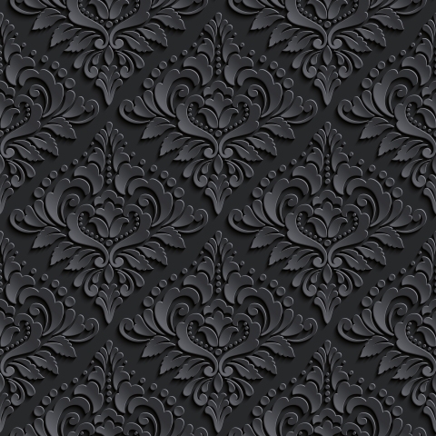 Spritzschutz Küche Black Damask