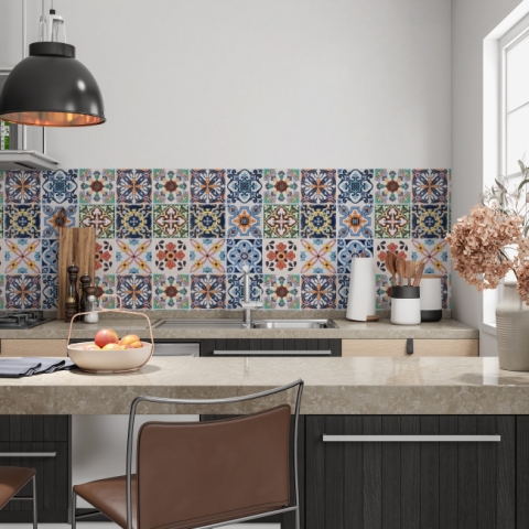 Spritzschutz Küche Kunstvolle Mosaik Fliesen