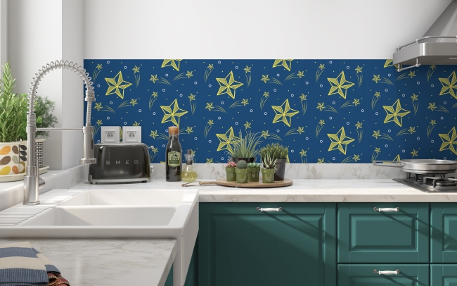 Küchenrückwand Sternschnuppen