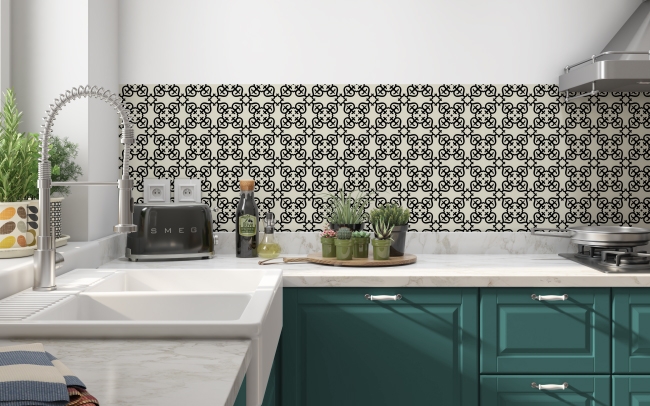 Küchenrückwand Moderne Gitter Muster