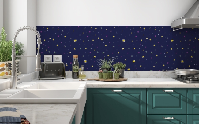 Küchenrückwand Tausende Sterne