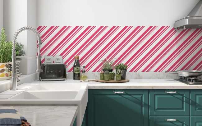 Küchenrückwand Diagonale Geraden