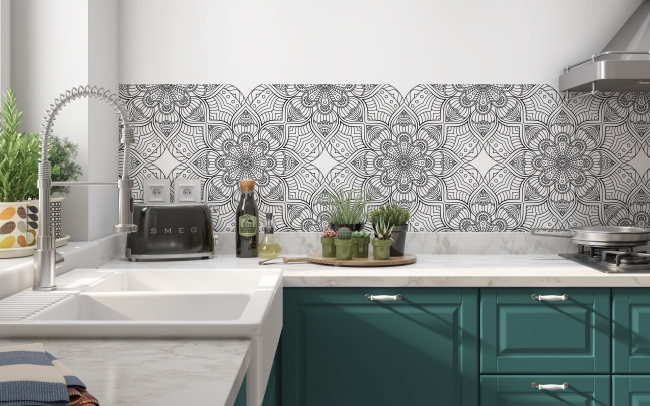 Küchenrückwand Mandala Design
