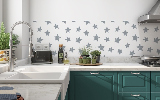 Küchenrückwand Stern Malerei