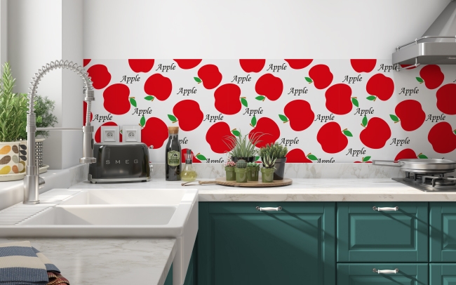 Küchenrückwand Apfel Design