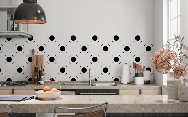 Küchenrückwand Schwarze Punkte