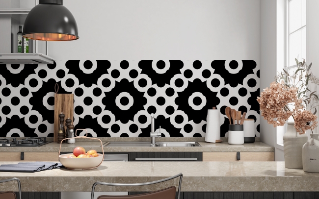 Küchenrückwand Schwarz Design