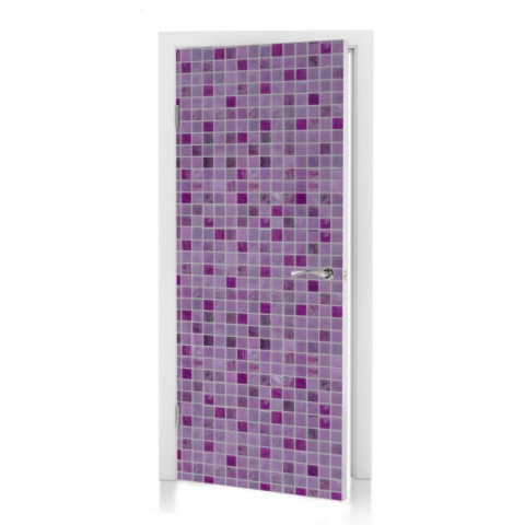 Türfolie Purple Mosaic