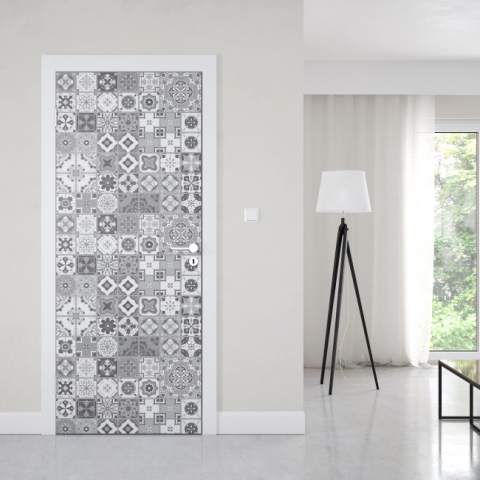 Türposter Mosaik Fliesen Muster Maßanfertigung