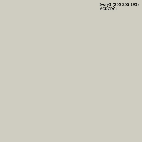 Türposter Ivory3 (205 205 193) #CDCDC1