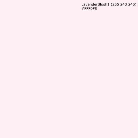 Türposter LavenderBlush1 (255 240 245) #FFF0F5