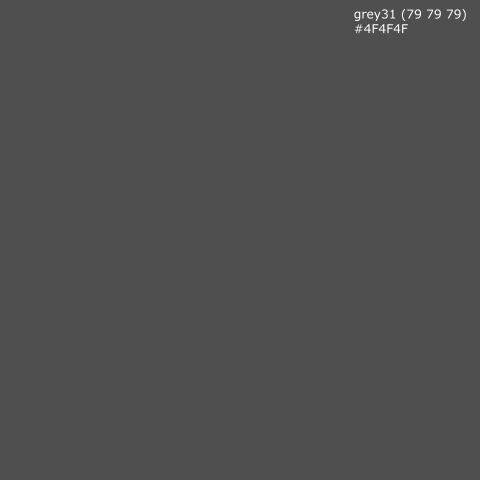 Türposter grey31 (79 79 79) #4F4F4F