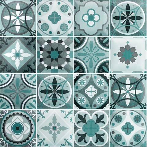 Türposter Patchwork Ceramic Tiles
