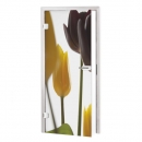 glastür folie Makro Tulpen