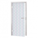 Glastür Folie Zick Zack Chevron Muster