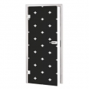 Glastür Folie Himmelsterne Schwarz