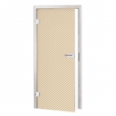 Glastür Folie Pastellfarbene Linie