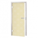 Glastür Folie Cremefarbene Muster