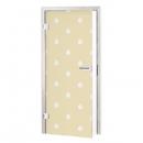 Glastür Folie Raindrop