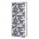 Glastür Folie Rosa Dschungel