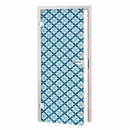 Glastür Folie Vierpass Blumen