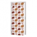 Glastür Folie Autum Leaf