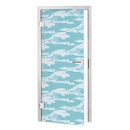 Glastür Folie Meereswellen Muster