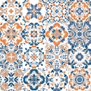 Glastür Folie Patchwork Motiv