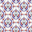 Glastür Folie Keramikfliesen mit Blumen