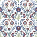 Glastür Folie Blumenverzierung