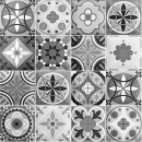 Glastür Folie Patchwork Optik