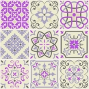 Glastür Folie Patchwork Talavera Style