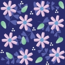 Küchenrückwand Lila Blume bei Nacht