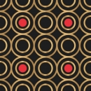 Küchenrückwand Golden Red Circle