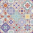 Küchenrückwand Patchwork Stil