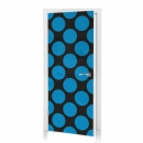 Türtapete Blue Polka Dots