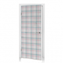 Türtapete Shabby Retro Karo